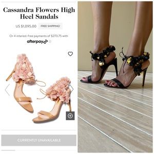 Rupert Sanderson Cassandra Flowers High Heeled Sandals - 40